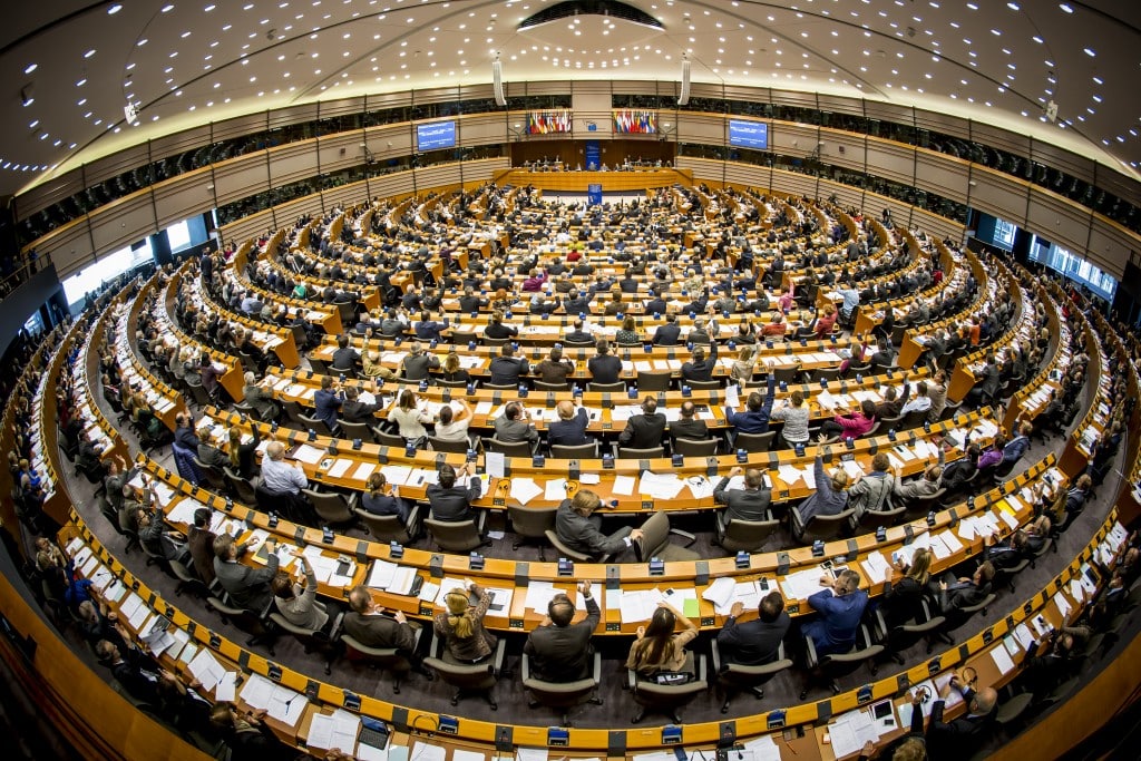 General view of the Plenary chamber in Brussels - PHS Hemicycle - Plenary session week 46 2014